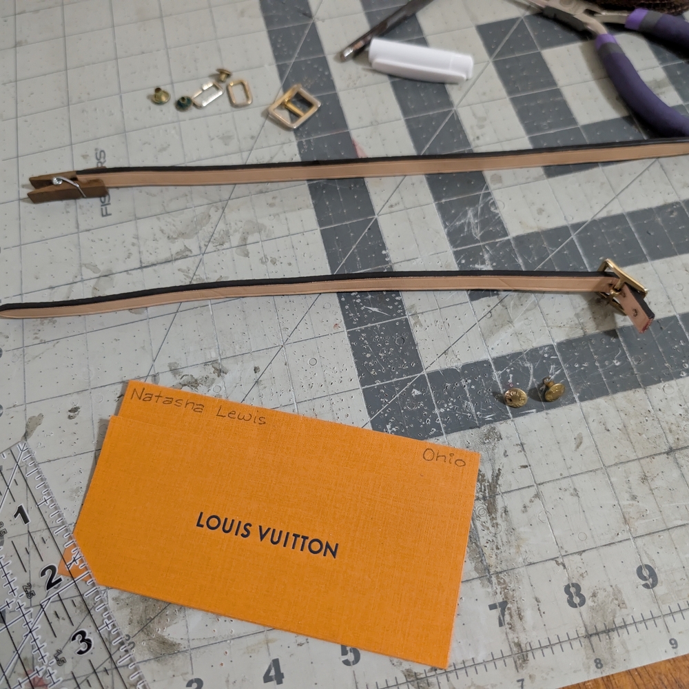 Upcycled Bracelet Made With Authentic Louis Vuitton Materials. - Picture 7 of 10